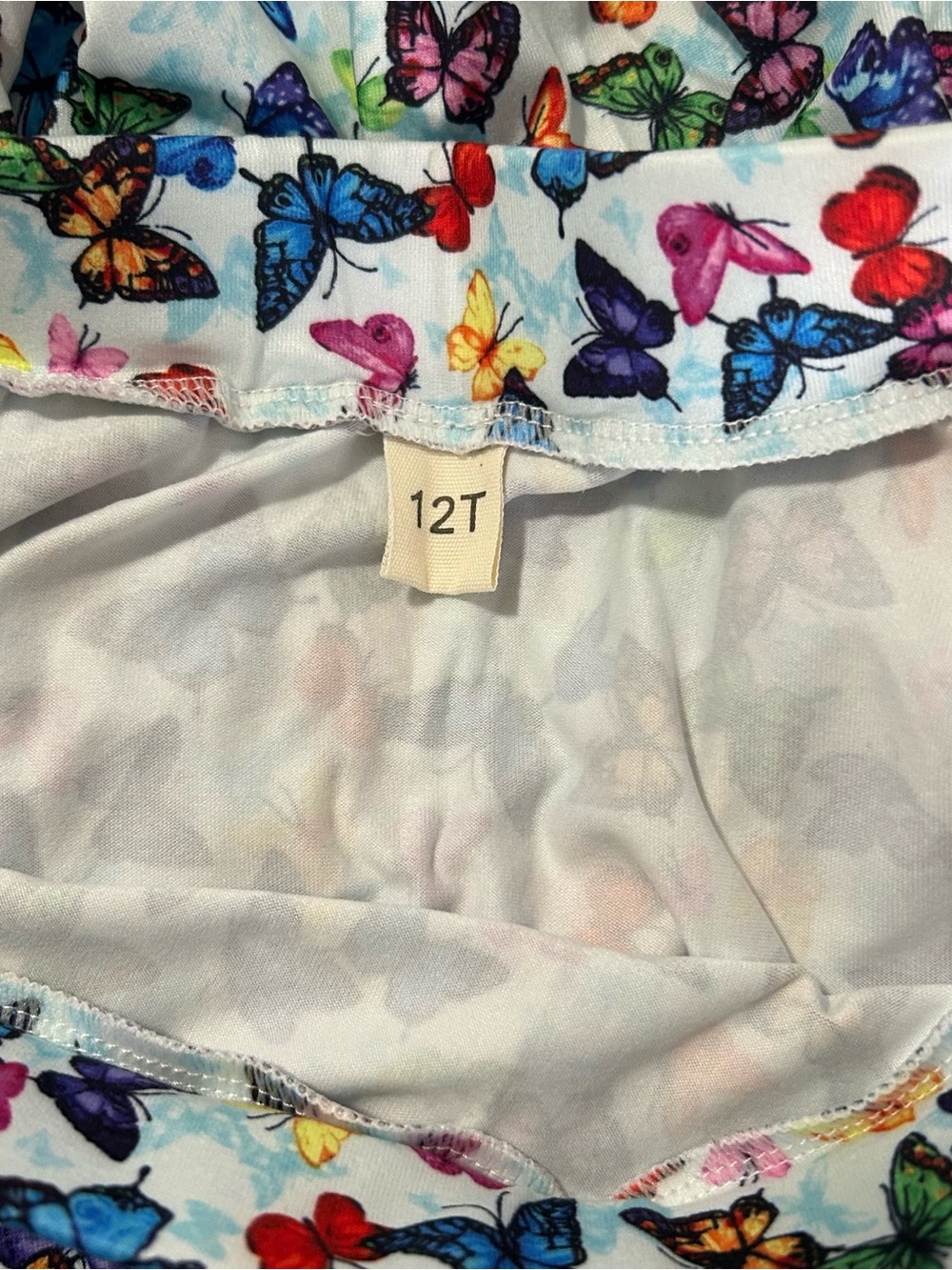 🛍️ 2/$60🛍️ Butterfly 3-Piece Skirt & Top Set Handmade 12T NEW - Picture 5 of 12